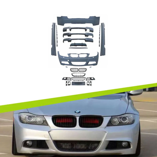 Upgrade your BMW 3 Series PRE LCI E90 with the LCI E90 M Sport Body Kit!