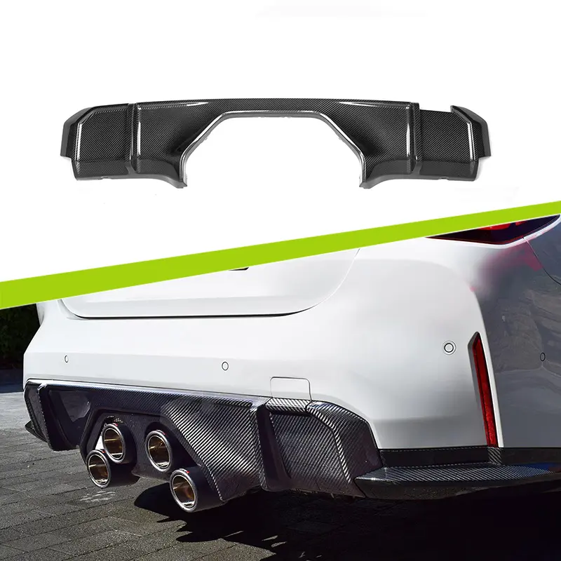 Shark Dynamic Rear Bumper Diffuser for BMW G80 M3 G82 M4 Carbon Fiber MP Style