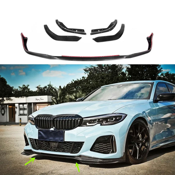 Carbon Fiber Front Bumper Lip for BMW 3 SERIES G20