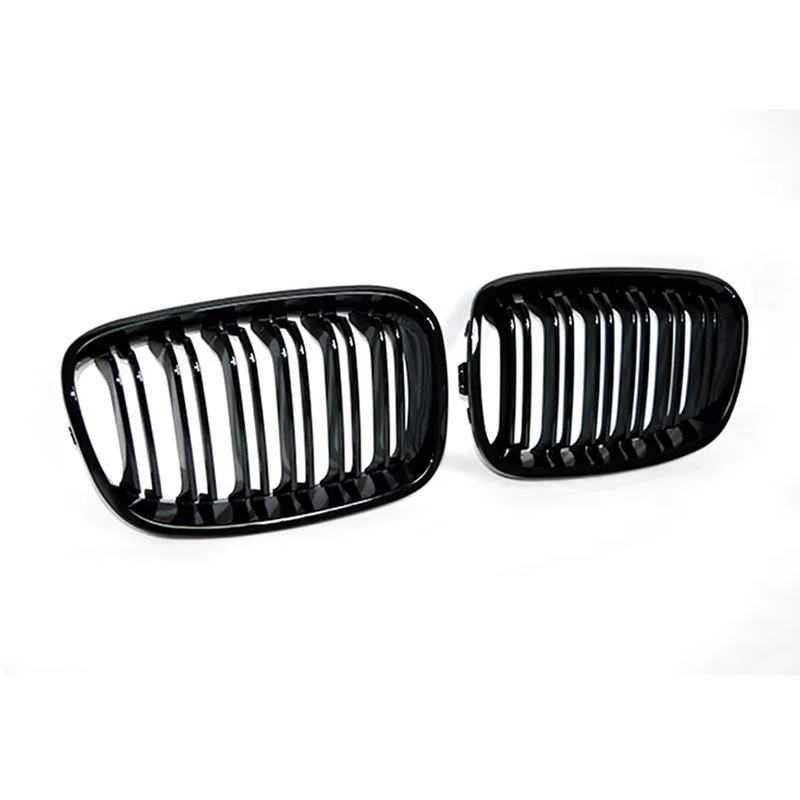 BMW F20 Shiny Black Kidney Front Grill - Double Slat for 1 Series Pre LCI