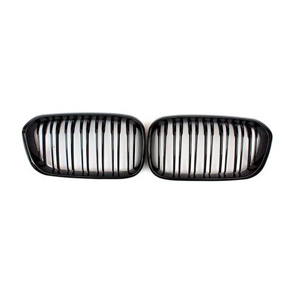 BMW F20 LCI 1 Series Dual Slat Grill - Shiny Black Kidney Front Grille