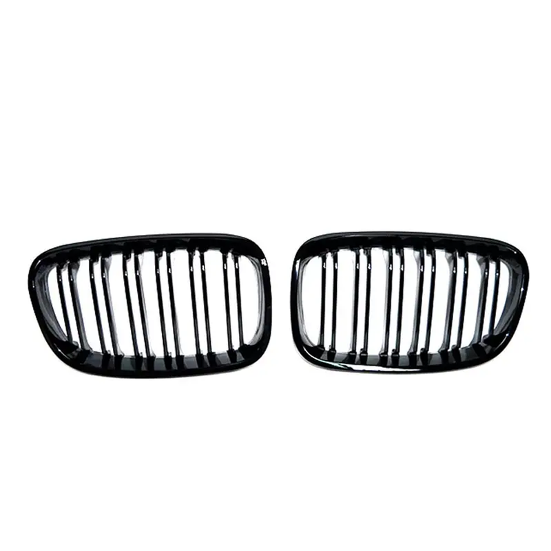 BMW F20 Shiny Black Kidney Front Grill - Double Slat for 1 Series Pre LCI