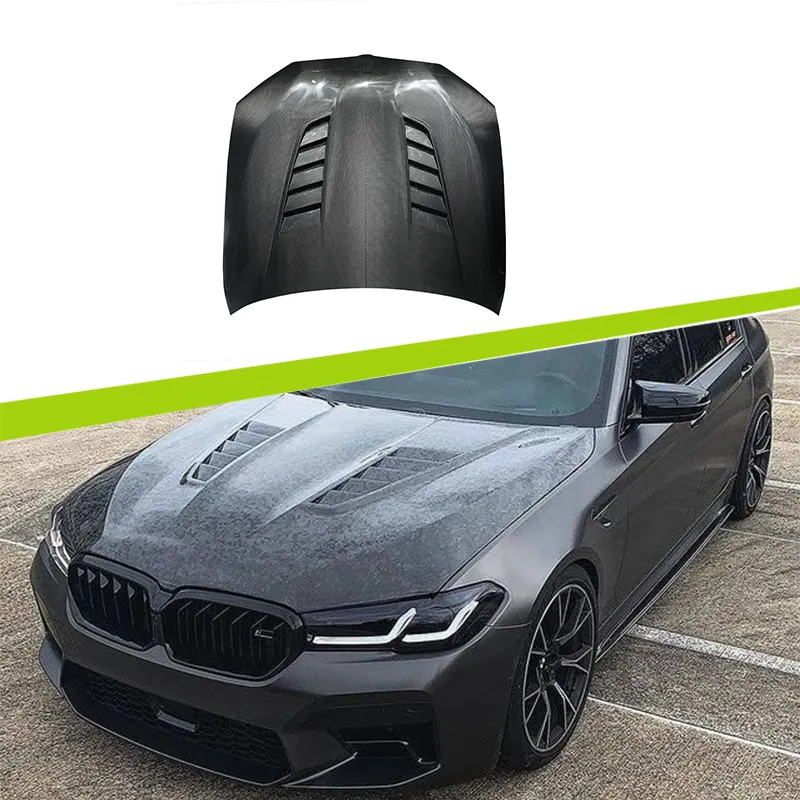 BMW F90 M5 Carbon Fiber Bonnet - Topcar Type