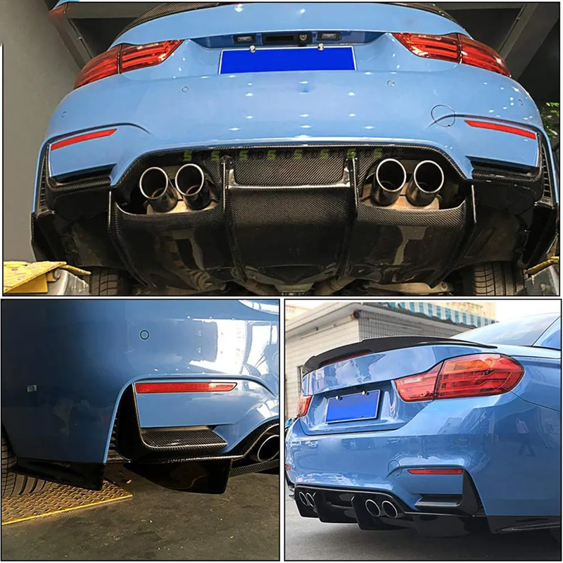 Carbon Fiber MP Style Rear Splitter Lip - BMW M3 M4 F80 F82 2014-2020