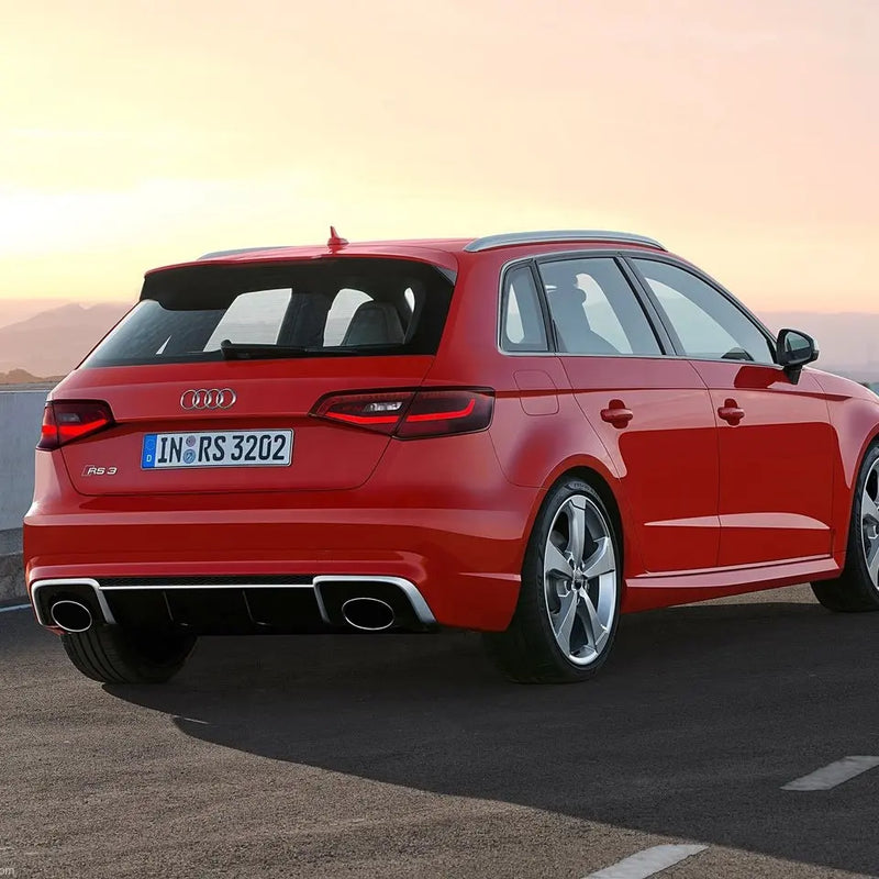 Audi A3 8V Sportback RS3 Style Diffuser with Exhaust Tips