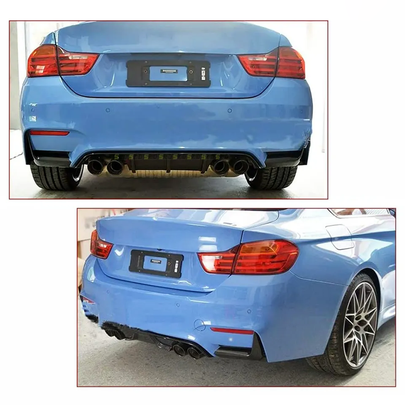 Carbon Fiber MP Style Rear Splitter Lip - BMW M3 M4 F80 F82 2014-2020