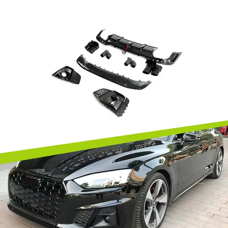 2021 Black Knight Style Audi A5 RS5 Body Kit - Premium PP Plastic