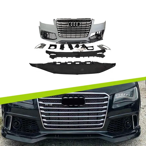 RS8 Styled Car Bumpers for Audi A8 D4 D4.5 (2011-2018) - Upgrade to W12 RS8