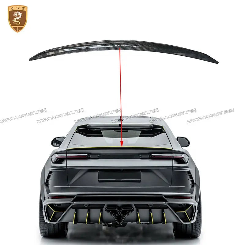 Lambor Urus Glossy Black Carbon Fiber Rear Spoiler