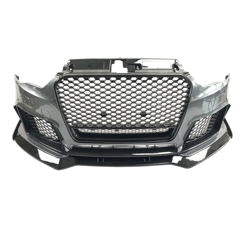 RS3 Style Bodykit Grille Front Bumper for Audi A3 8V 2013-2015 - Grey Primer PP Plastic