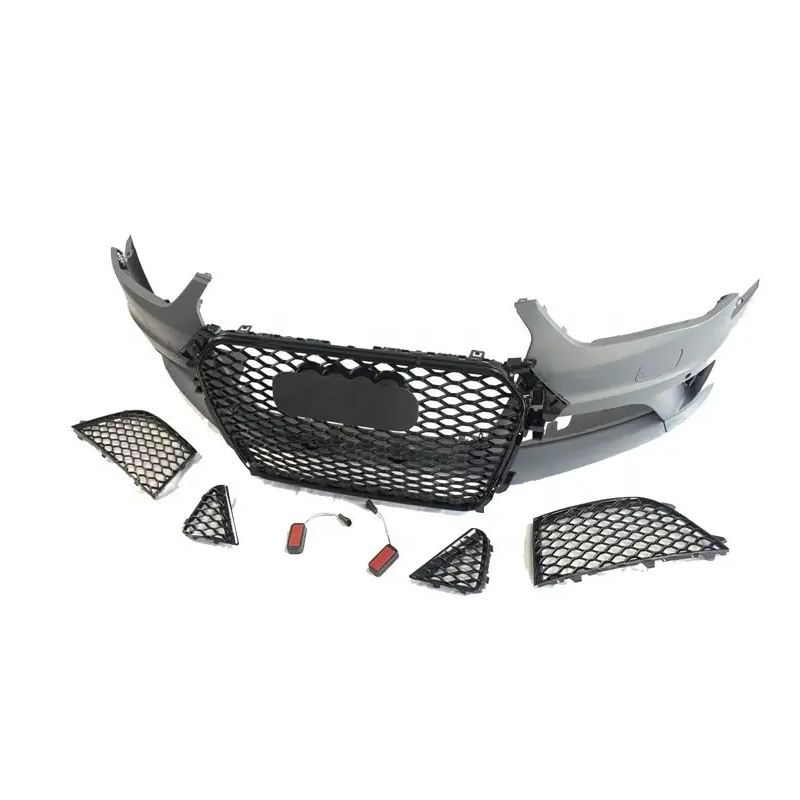 RS4 Style Body Kit: ABS Grille, Front Bumper for Audi A4 S4 2013-15 B8.5