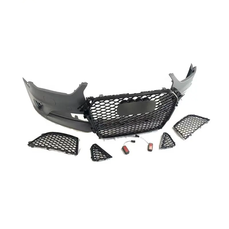 RS4 Style Body Kit: ABS Grille, Front Bumper for Audi A4 S4 2013-15 B8.5