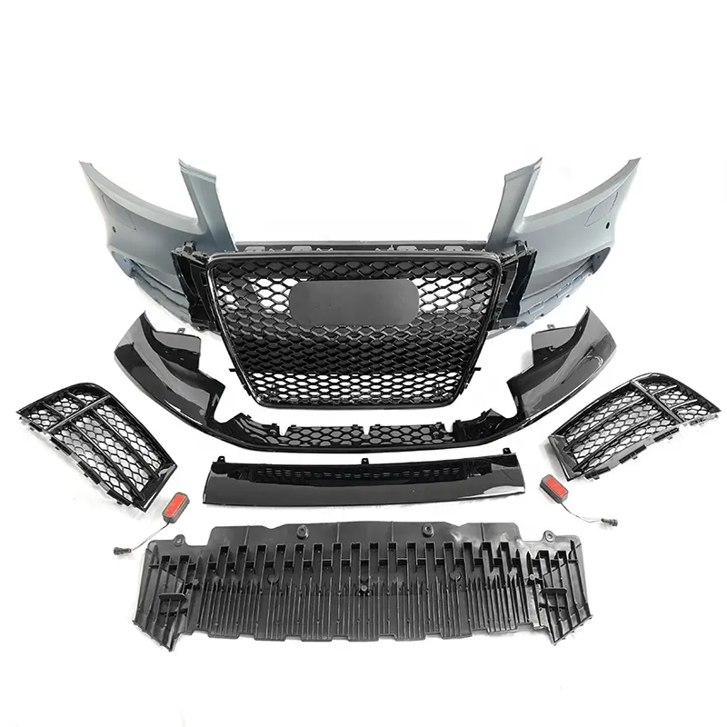 RS5-Style Front Bumper Bodykit for Audi A5 B8 (2007-2012) - Grey Primer ABS Grille