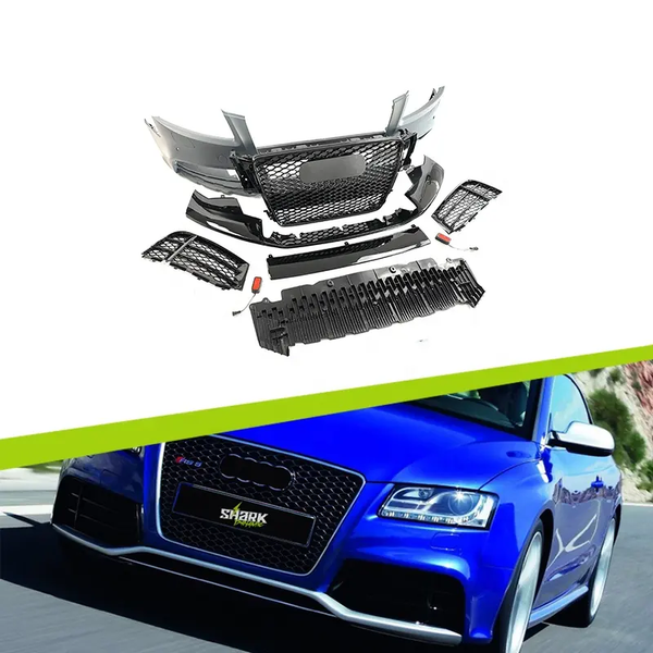 RS5-Style Front Bumper Bodykit for Audi A5 B8 (2007-2012) - Grey Primer ABS Grille