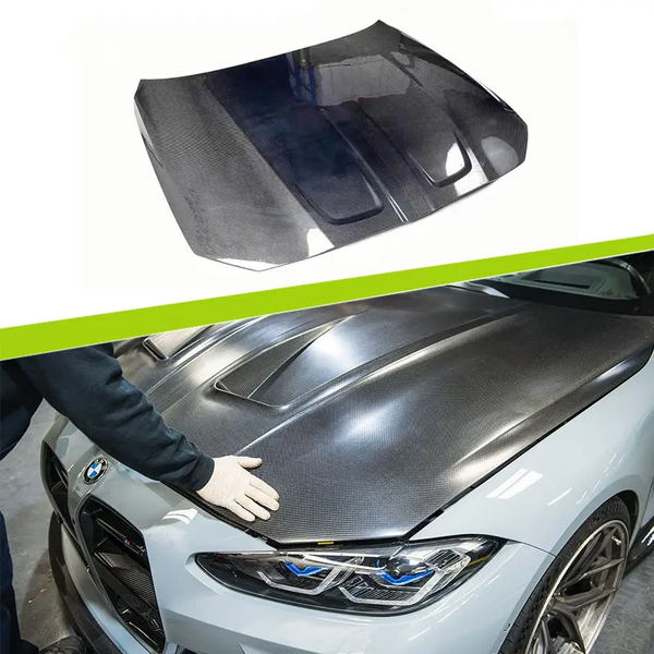 Shark Dynamic Carbon Fiber Hood for BMW G80 M3 G82 M4 - CSL Type Body Kit Front Engine Bonnet Cover